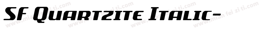 SF Quartzite Italic字体转换